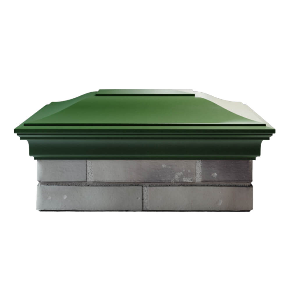 Колпак Zking Монблан Зеленый на столб 2х1.5 кирпича (515х385мм) в Евпатории фото