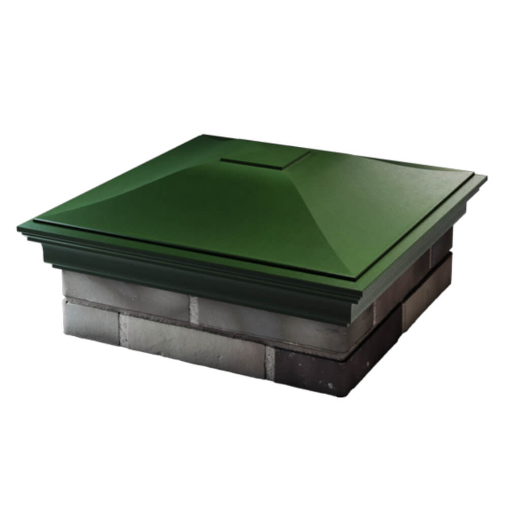 Колпак Zking Монблан Зеленый на столб 2х2 кирпича (515х515мм) в Евпатории фото