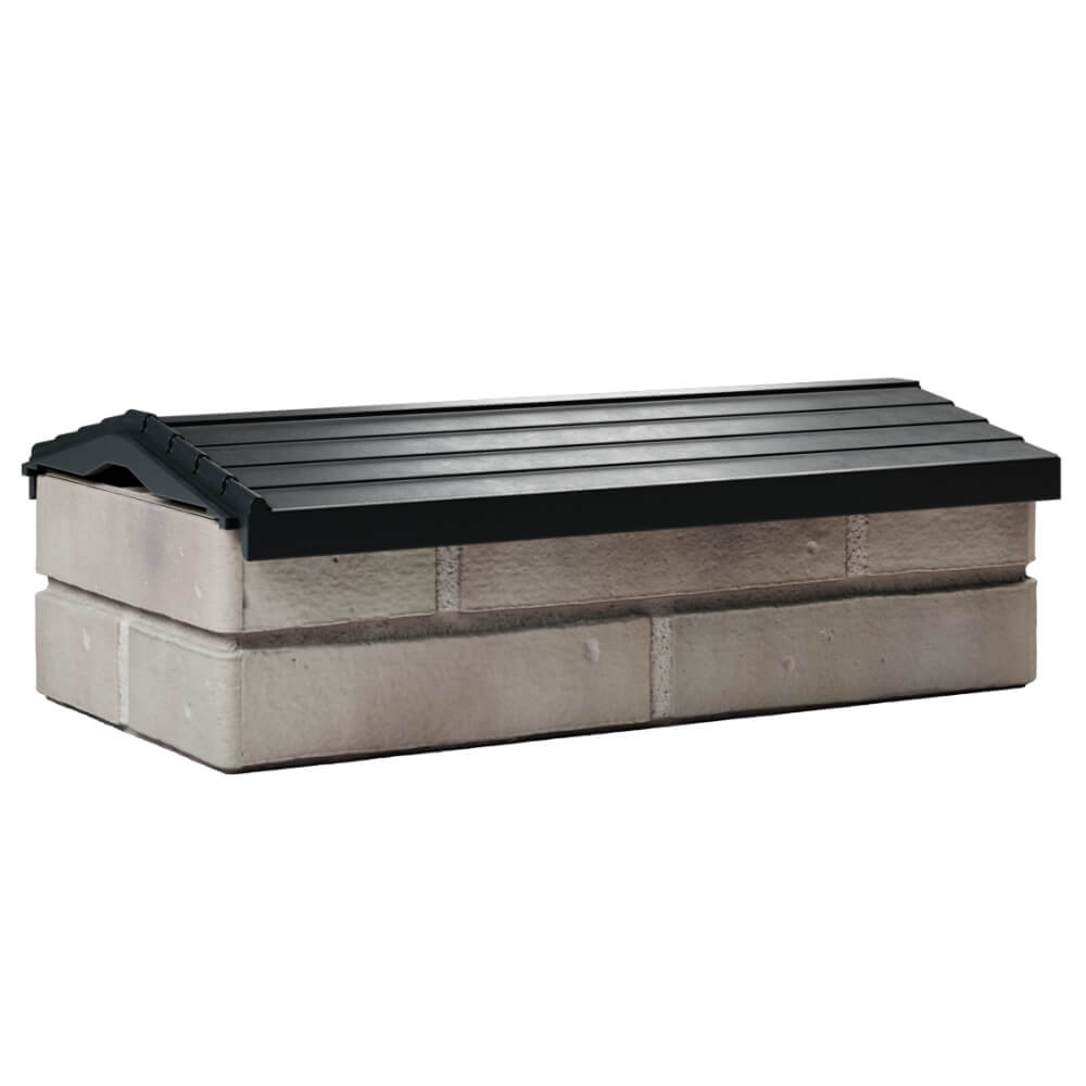 Парапет Zking Бона ХайТек Черный с посадкой на 1 кирпич (200/225/255мм) Евпатория фото