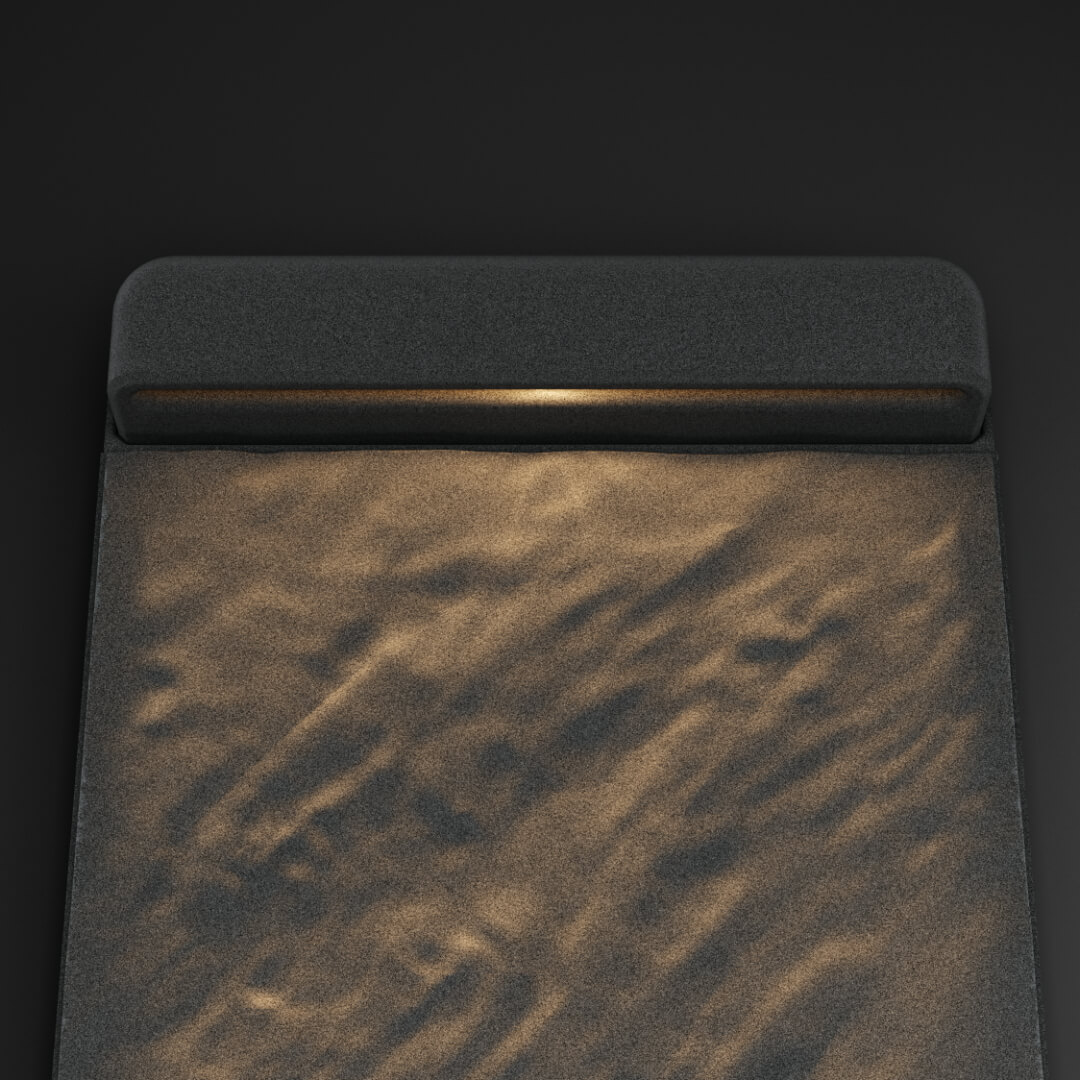 LED Светильник для шаговой плиты STONE Графитовый Серый 330х75х98мм в Евпатории фото