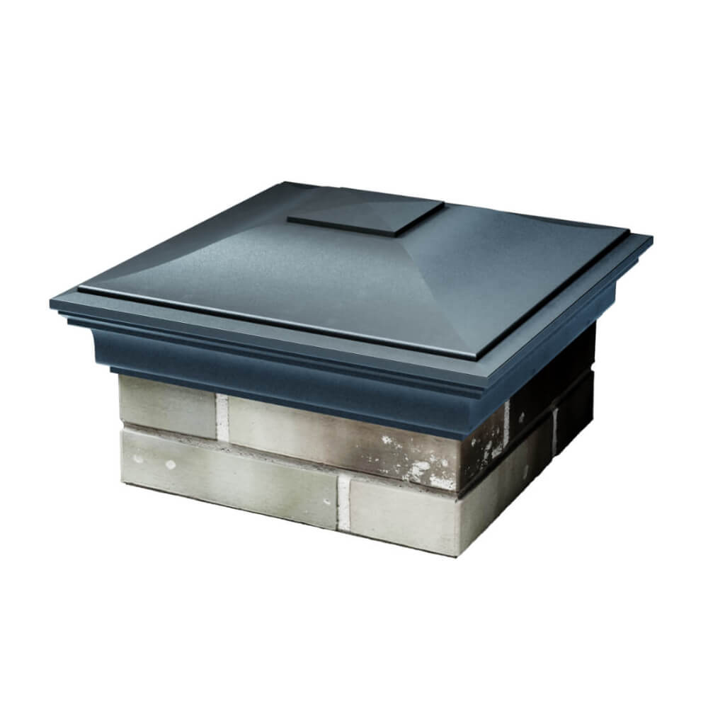 Колпак Zking Монблан Серый на столб 1.5х1.5 еврокирпича 0.7НФ (355х355мм) в Евпатории фото