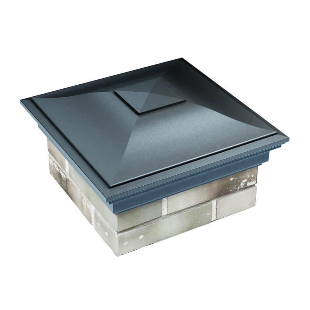 Колпак Zking Монблан Серый на столб 1.5х1.5 еврокирпича 0.7НФ (355х355мм) в Евпатории фото