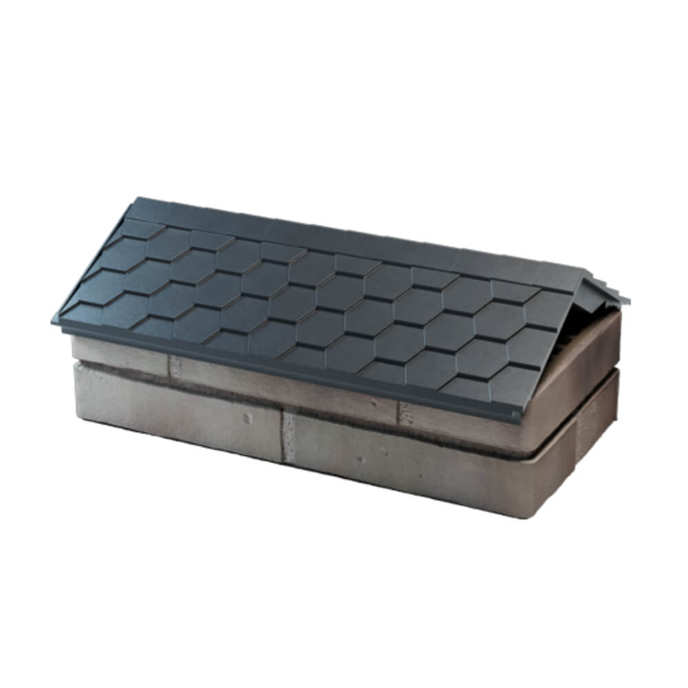 Парапет Zking Эверест Серый с посадкой на 1 кирпич (200/225/255мм) в Евпатории фото