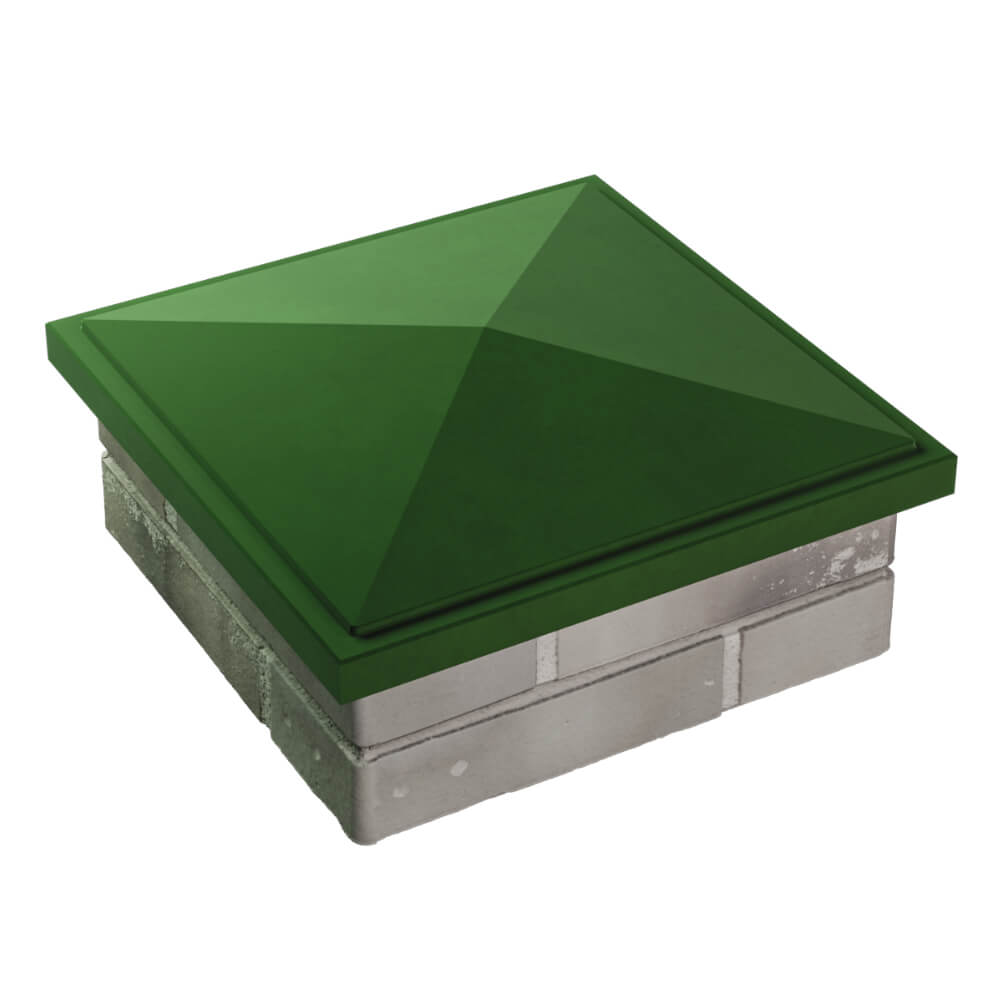 Колпак Zking БонаМоно Зеленый на столб 1.5х1.5 кирпича (385х385, 400х400мм) в Евпатории фото