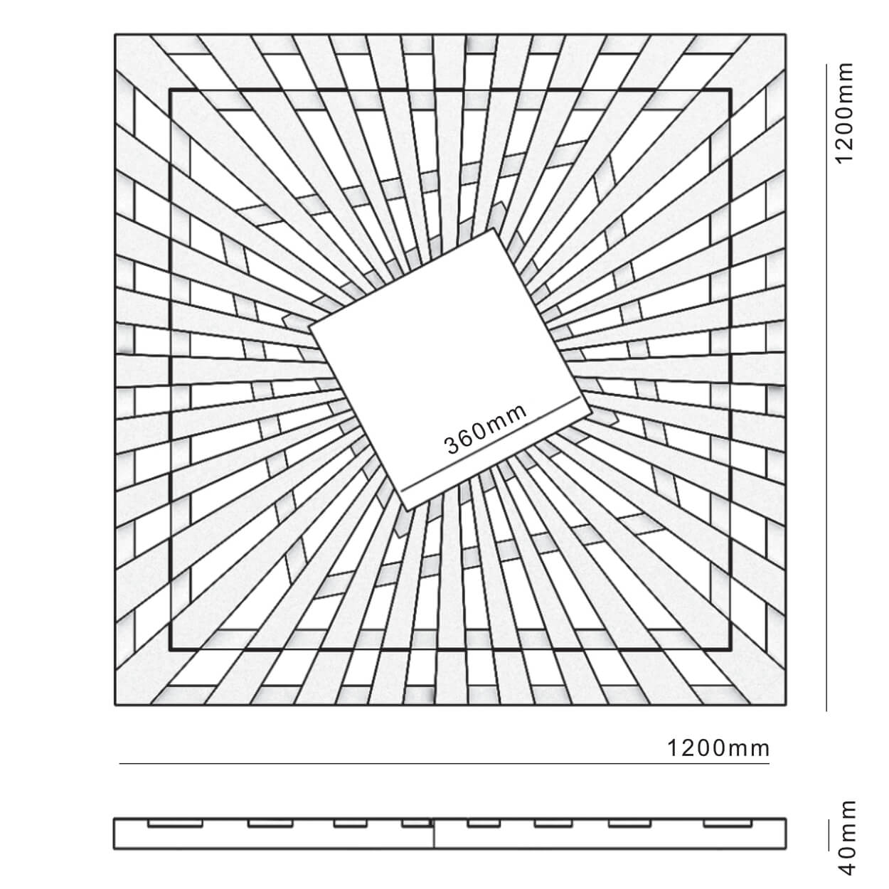 Приствольная решетка для дерева ZKING ATMOSPHERE 1.2х1.2м Черная в Евпатории фото