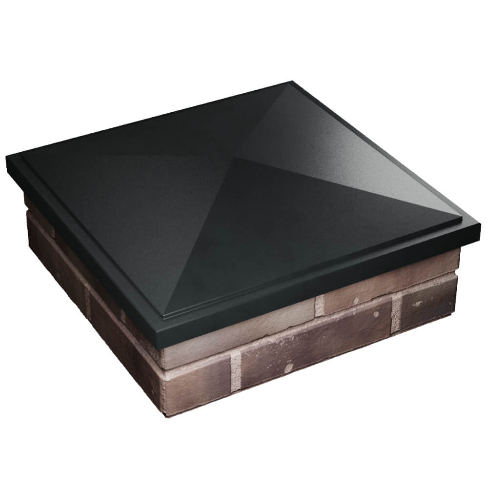 Колпак Zking БонаМоно Черный на столб 2х2 кирпича (515х515, 530х530мм) в Евпатории фото