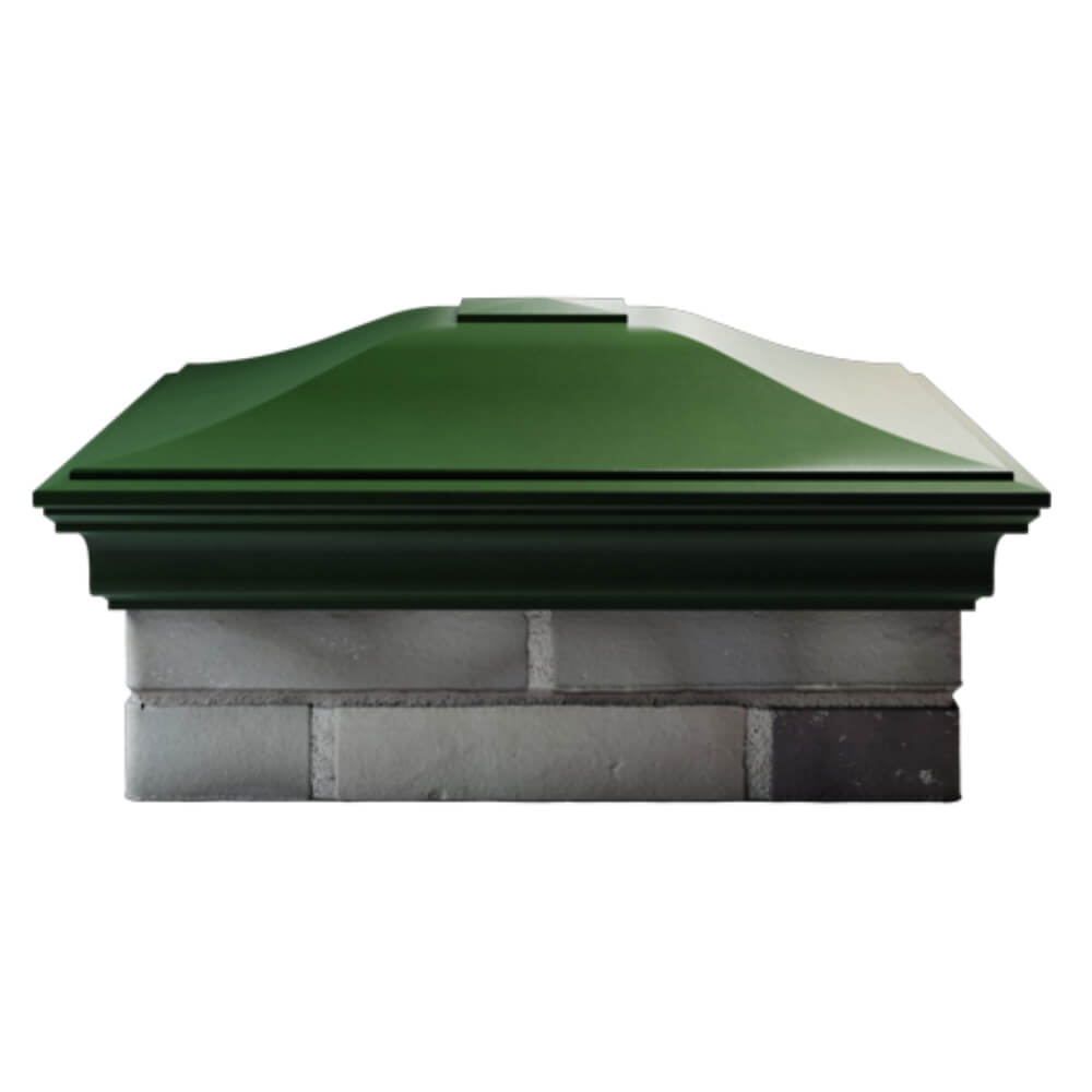 Колпак Zking Монблан Зеленый на столб 2х2 кирпича (515х515мм) в Евпатории фото