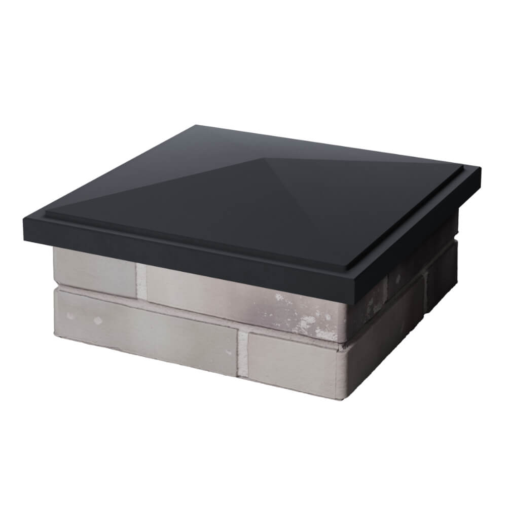 Колпак Zking БонаМоно Серый на столб 1.5х1.5 кирпича (385х385, 400х400мм) в Евпатории фото