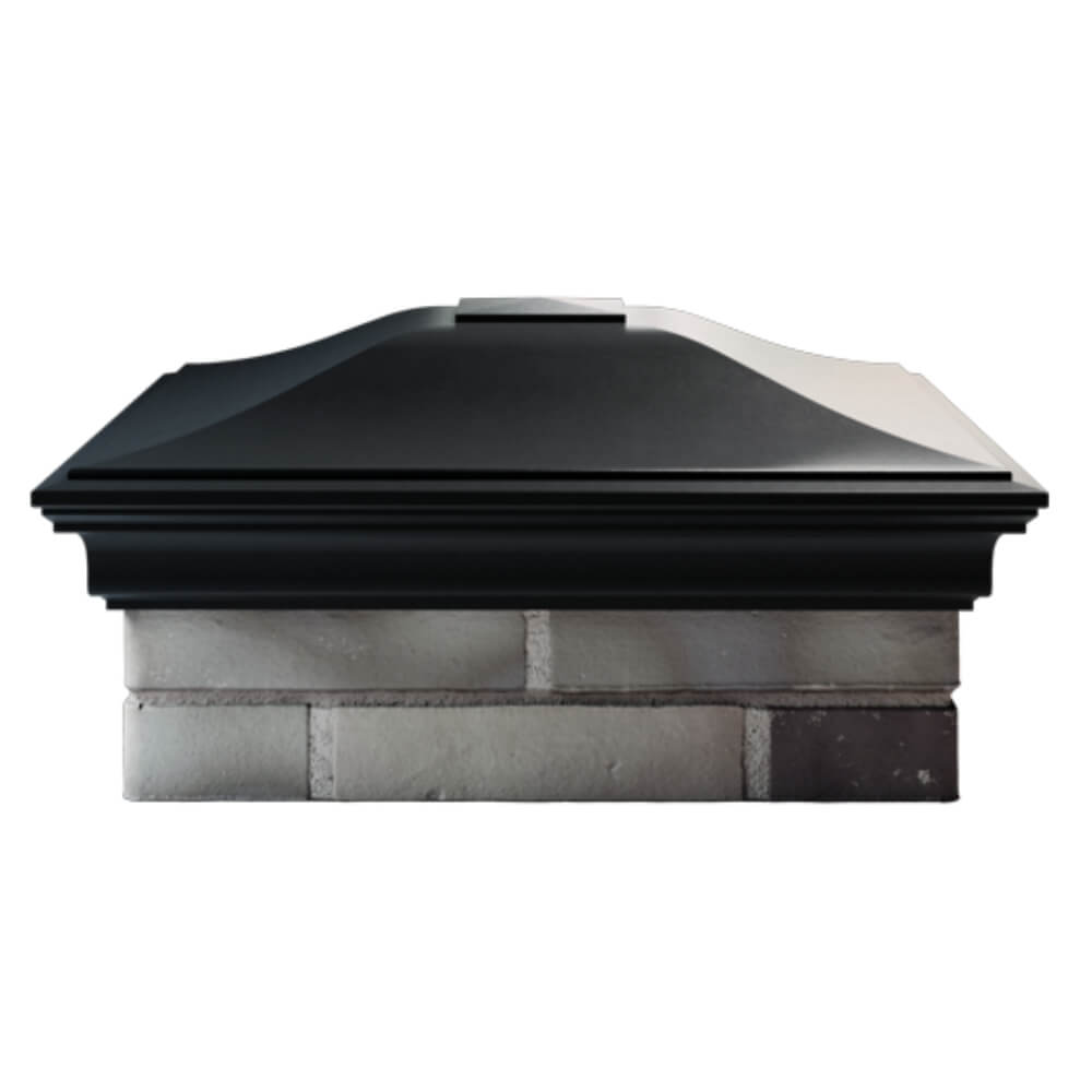 Колпак Zking Монблан Черный на столб 2х2 кирпича (515х515мм) в Евпатории фото