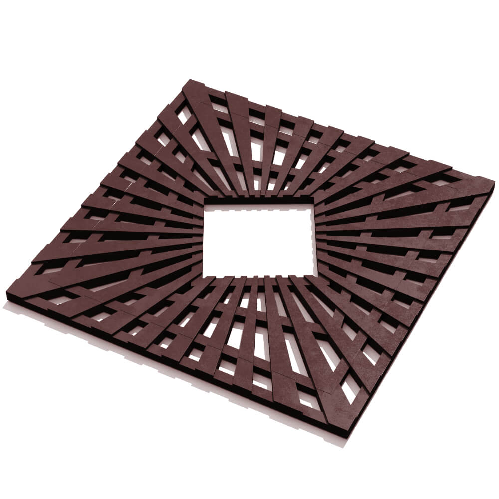 Приствольная решетка для дерева ZKING ATMOSPHERE 1.2х1.2м Коричневая в Евпатории фото