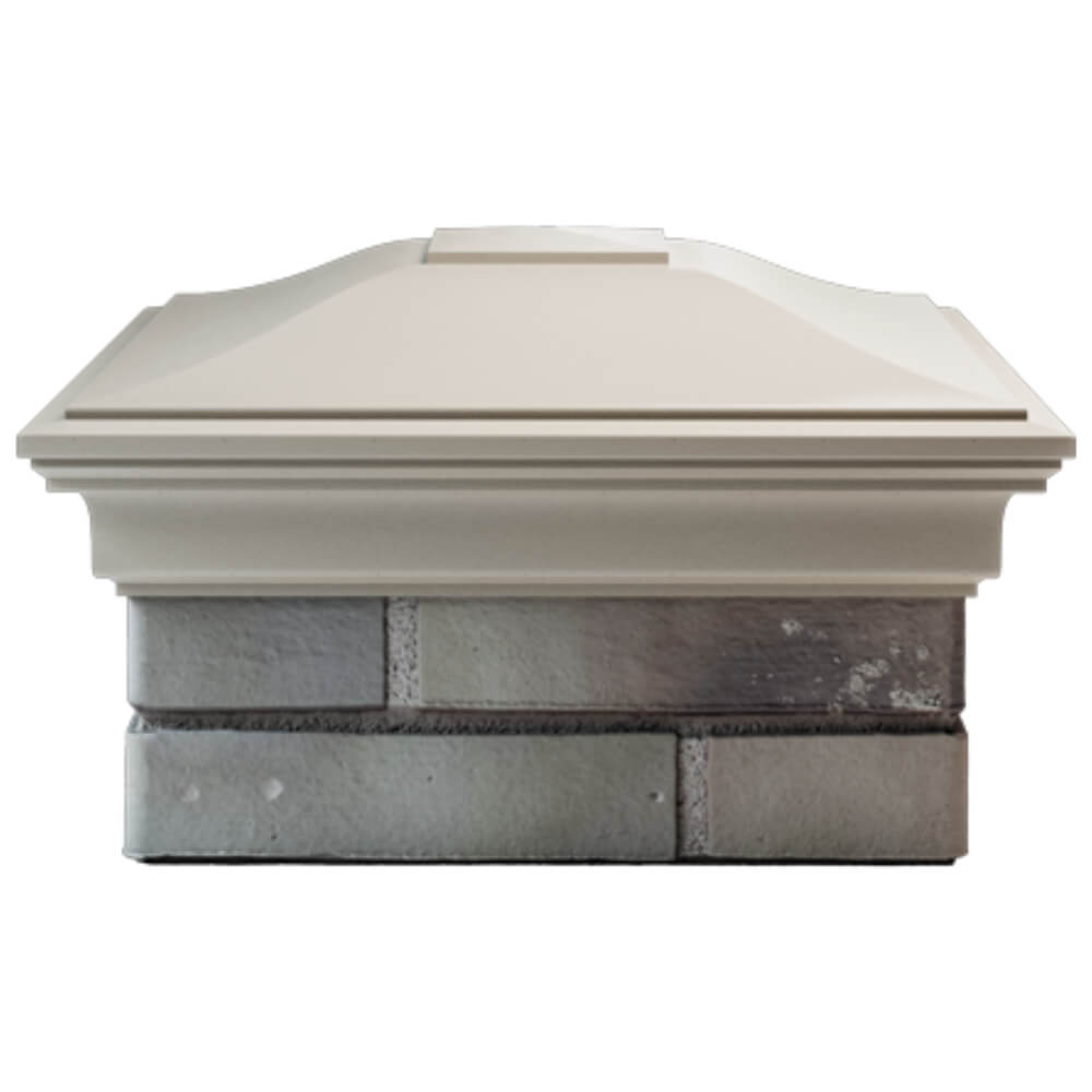 Колпак Zking Монблан Бежевый на столб 1.5х1.5 кирпича (385х385мм) Евпатория фото