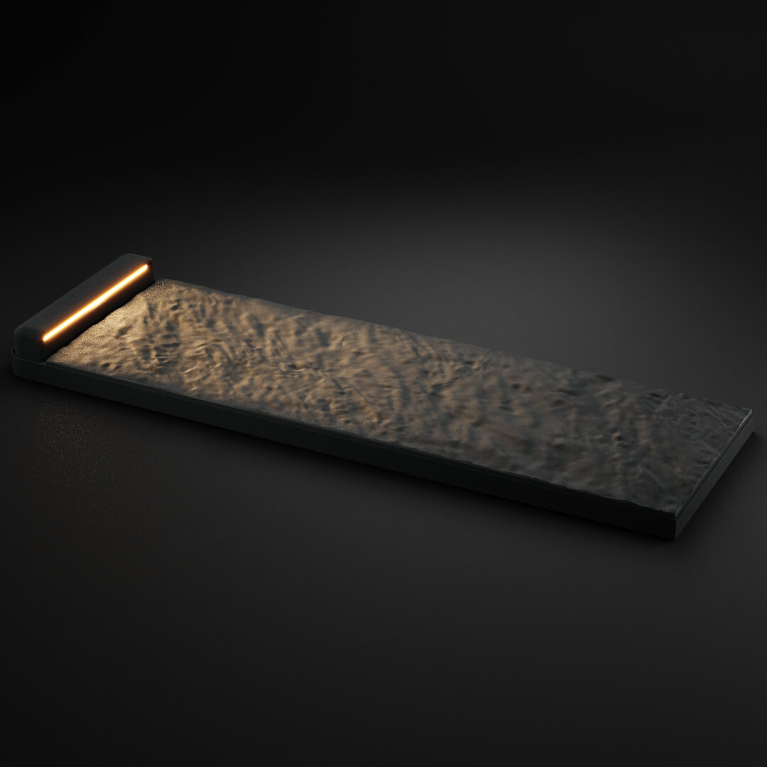 LED Светильник для шаговой плиты STONE Графитовый Серый 330х75х98мм в Евпатории фото