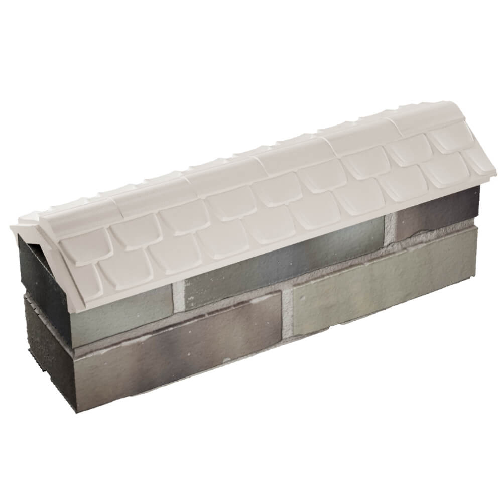 Парапет Zking Эльбрус Бежевый с посадкой на 0.5 кирпича (130мм) в Евпатории фото