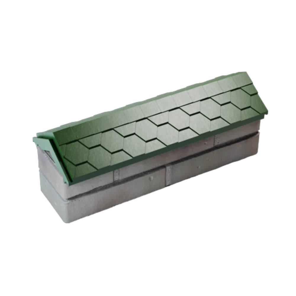 Парапет Zking Эверест Зеленый с посадкой на 0.5 кирпича (130мм) в Евпатории фото