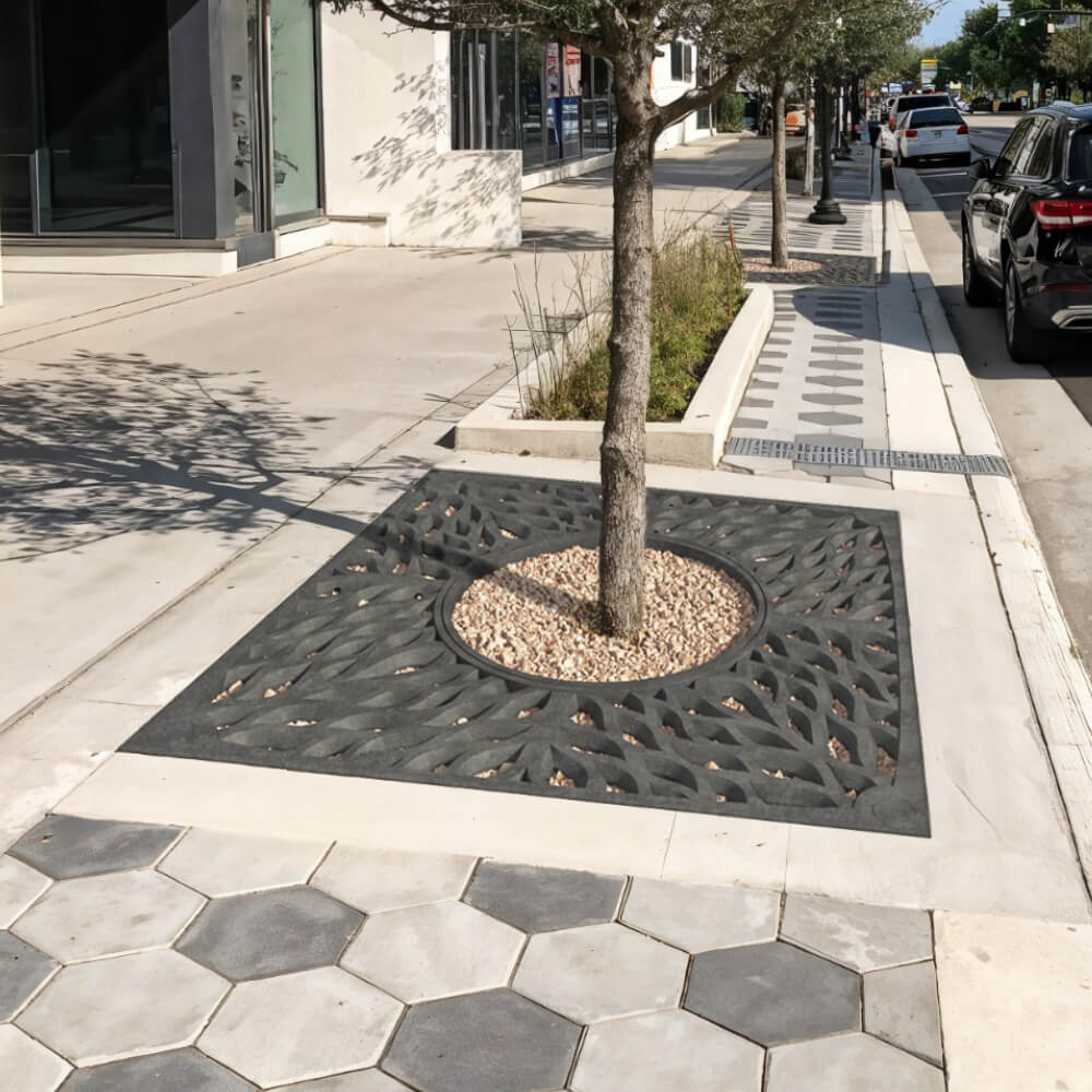 Приствольная решетка для дерева ZKING CRUST 2х2м Черная в Евпатории фото