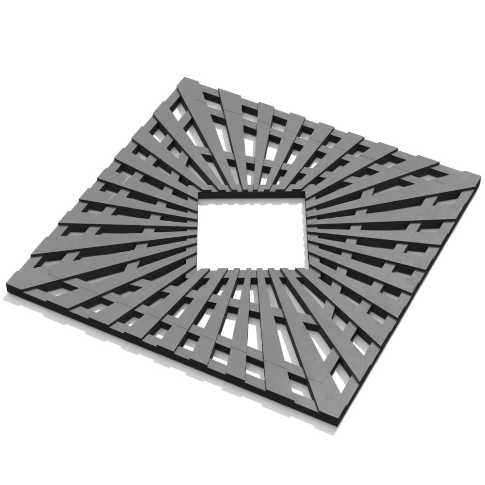 Приствольная решетка для дерева ZKING ATMOSPHERE 1.2х1.2м Серая в Евпатории фото