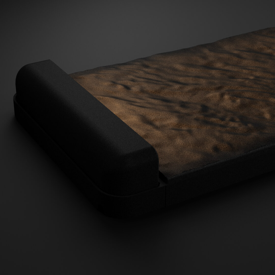 LED Светильник для шаговой плиты STONE Черный Сланец 330х75х98мм в Евпатории фото