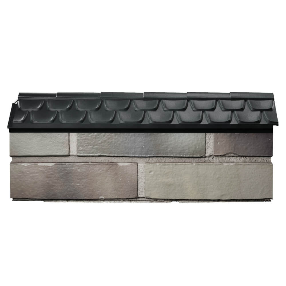 Парапет Zking Эльбрус Черный с посадкой на 0.5 кирпича (130мм) в Евпатории фото